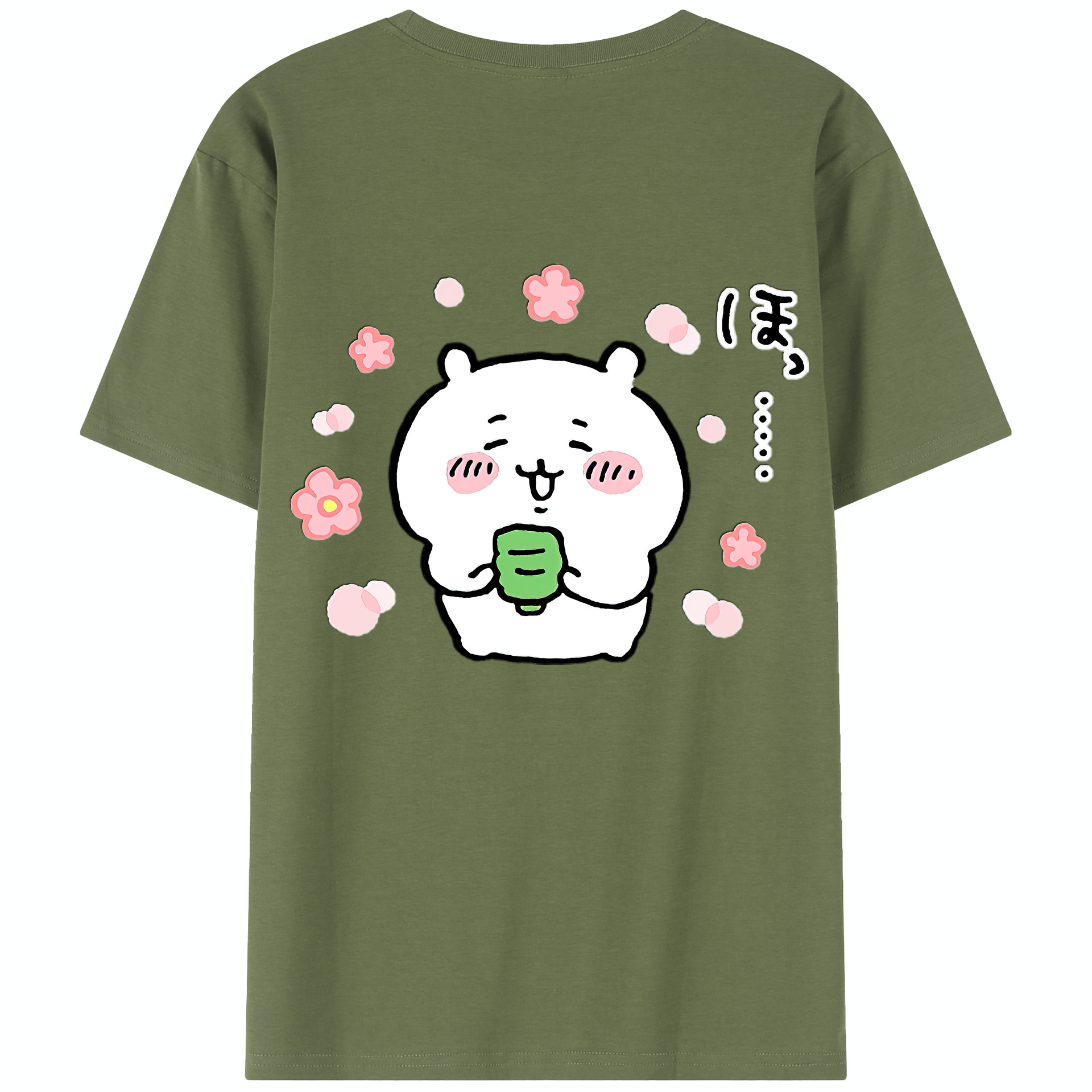 （画像用） ちいかわ ちいかわ Chii-kawa chiikawa 綿100％半袖Tシャツ（背面プリント）